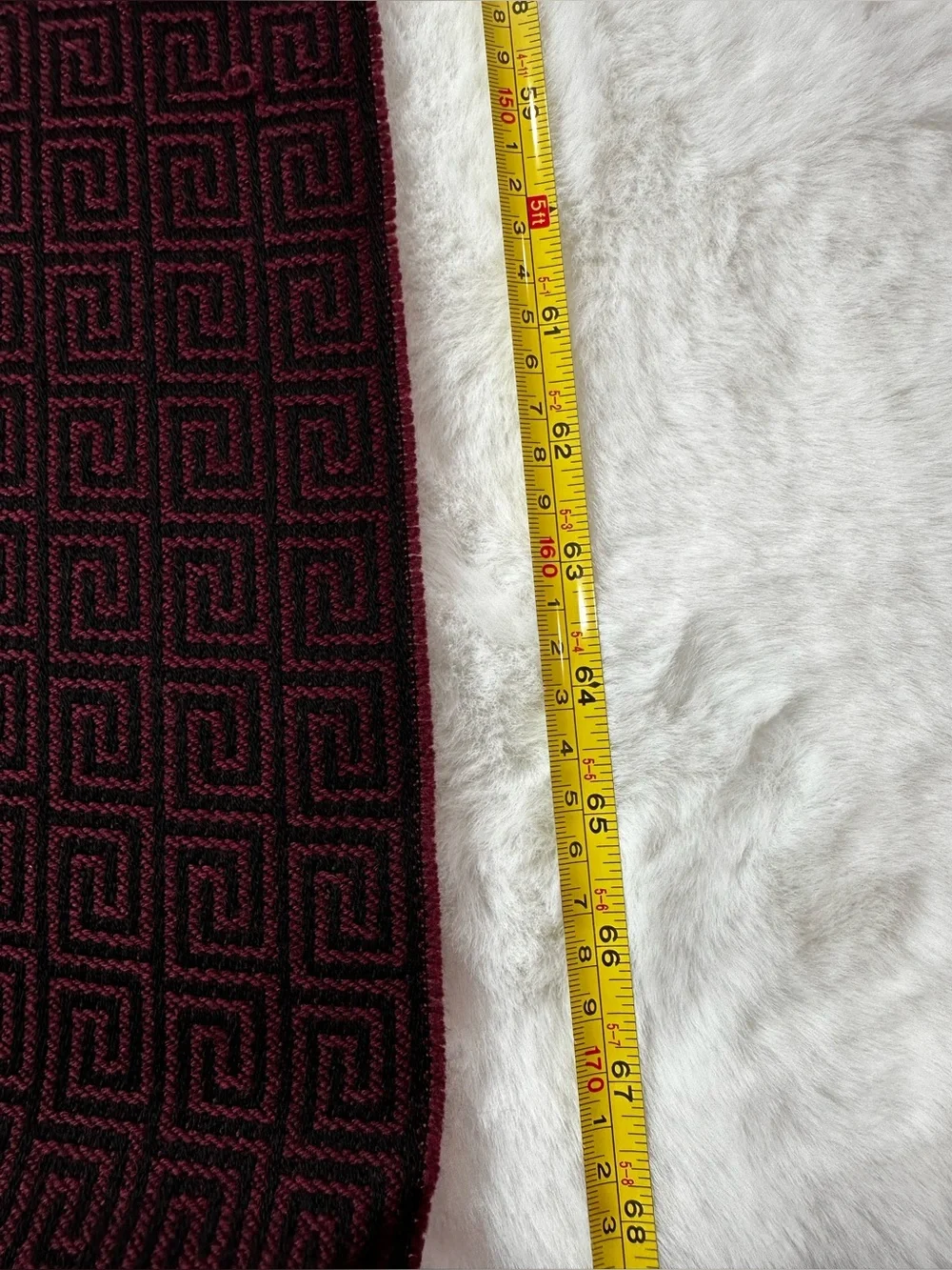 Versace Black & Burgundy Medusa Pattern Scarf